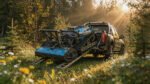 Ferngesteuerter Elektromäher KOHAM KH-XLM8045B 10 kW für Hangneigungen bis zu 45°
