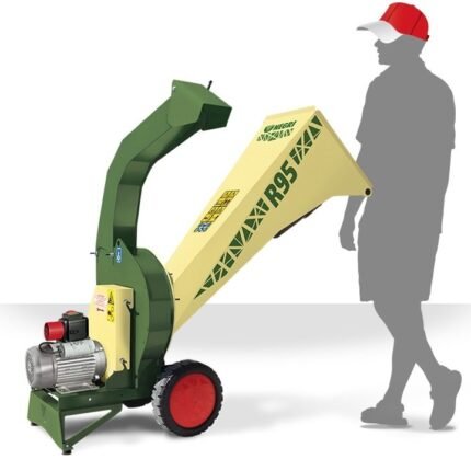 NEGRI Biohäcksler R95 / Elektro-Häcksler mit Transporträder
