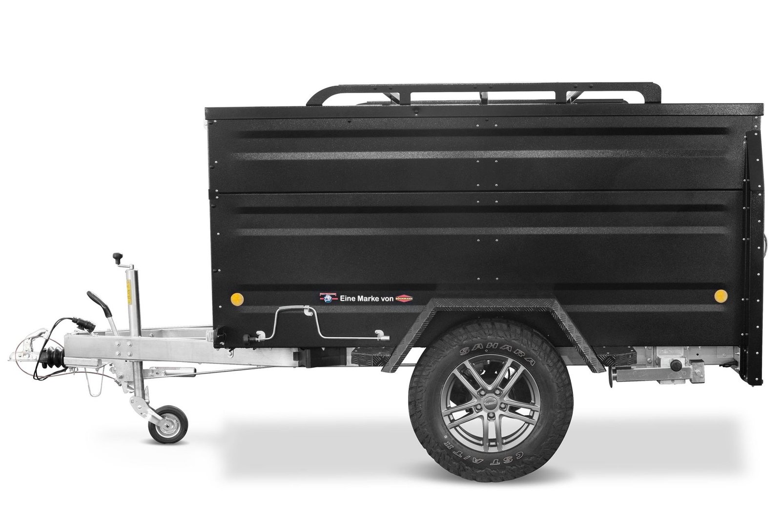 TPV Kofferanhänger 1300kg KT-EB3 Offroad Plus Bordwanderhöhung Geschlossen Gebremst Anthrazit