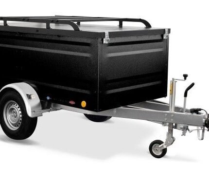 TPV Kofferanhänger 1300kg KT-EB3 Geschlossen Gebremst Schwarz