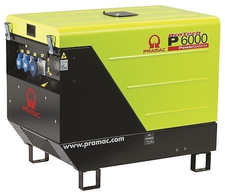 PRAMAC P 6000 SYA AVR dieselbetriebener Stromerzeuger 230 V | 5,9 kVA (E-Starter)
