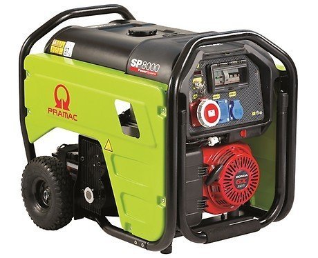 PRAMAC SP 8000 THI AVR benzinbetriebener Stromerzeuger 230 / 400 V | 8,8 kVA