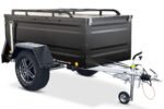 Offroad und Dachzelt Anhänger 1000kg schwarz KT-EB2