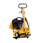 LUMAG RPi25N – Rüttelplatte reversierbar mit 131 kg inkl. Transportfahrwerk und Gummimatte
