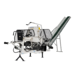 LUMAG SSA400Z | Zapfwellen-Sägespaltmaschine mit Fördenband